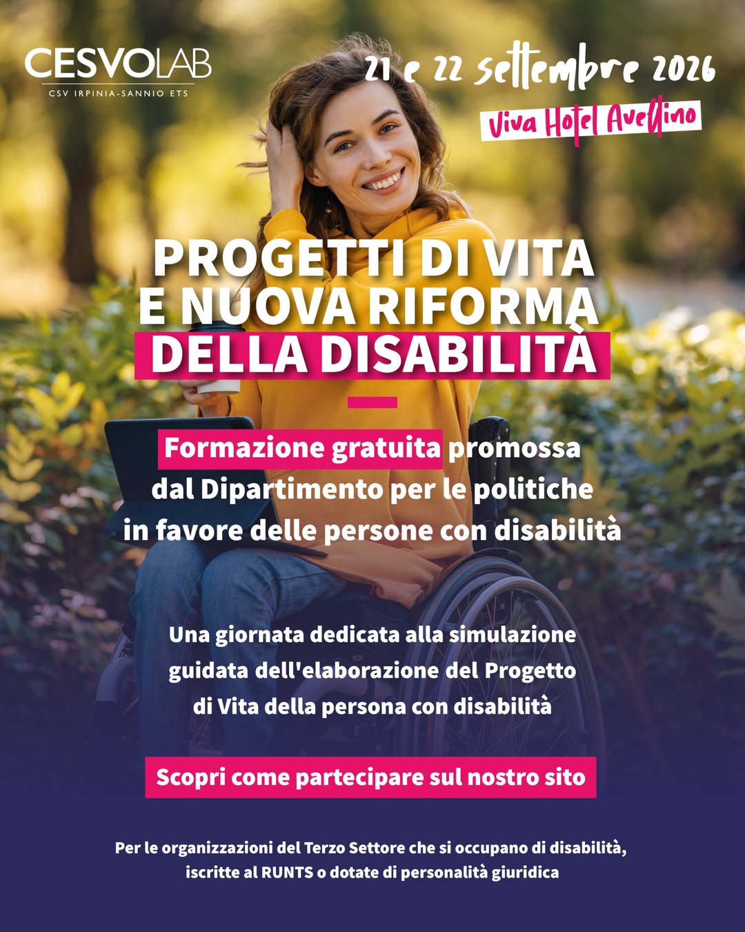 Post social CESVOLAB, formazione sulla riforma della disabilità