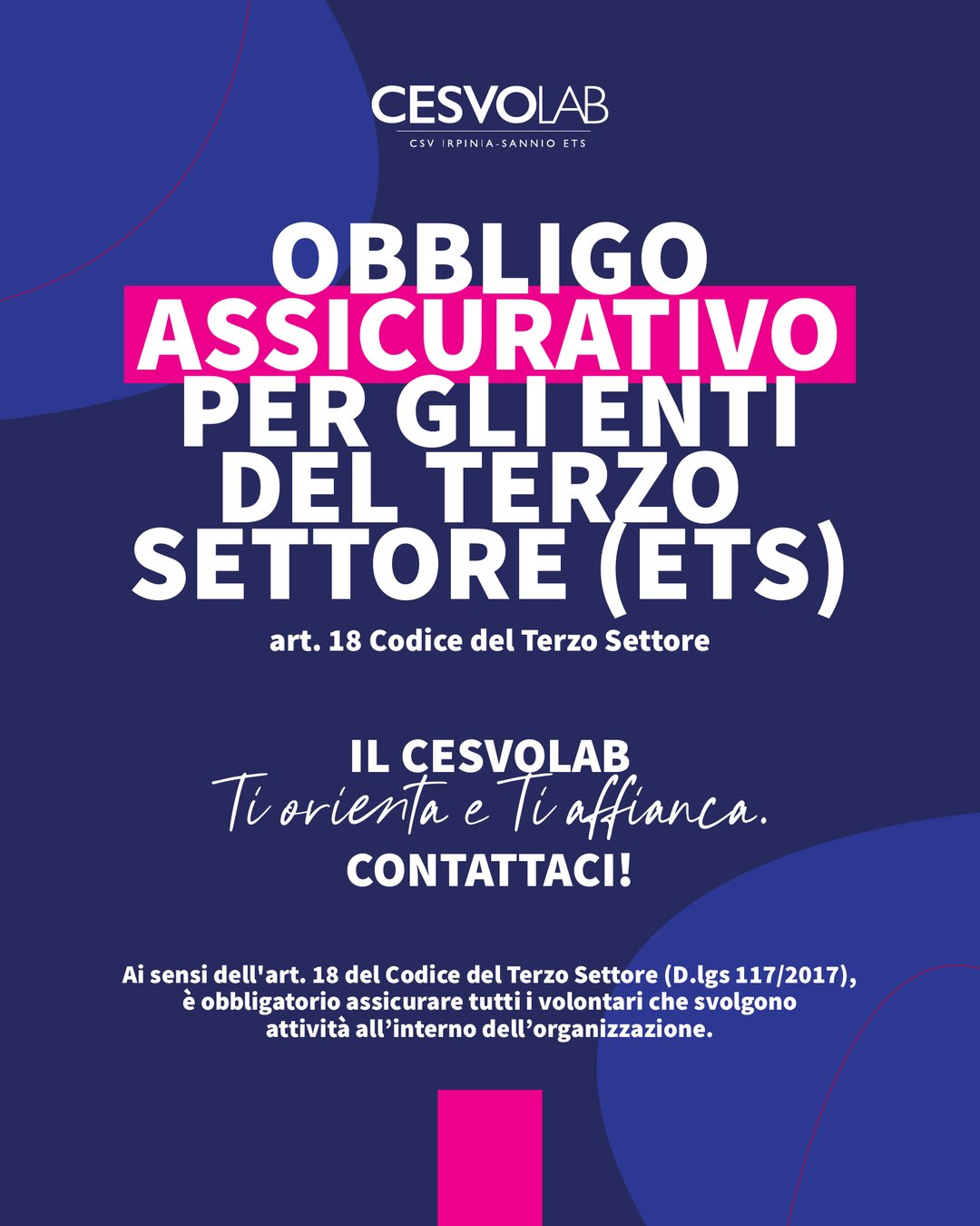 Post social CESVOLAB, obbligo assicurativo per gli ETS