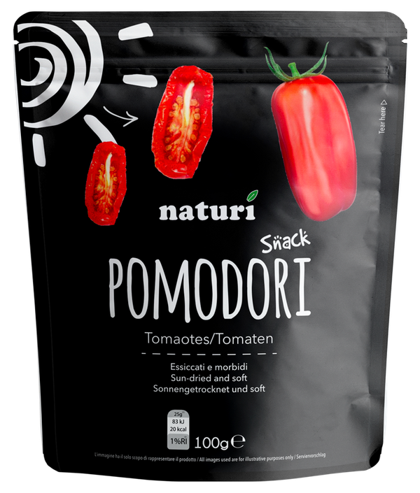 Packaging Naturì Pomodori, design di Visione Nuova per Italcastagne