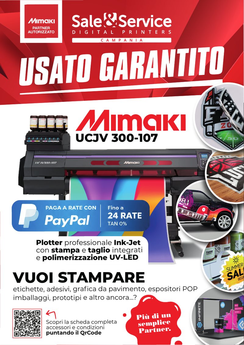Cartello usato garantito per lo showroom Sale&Service