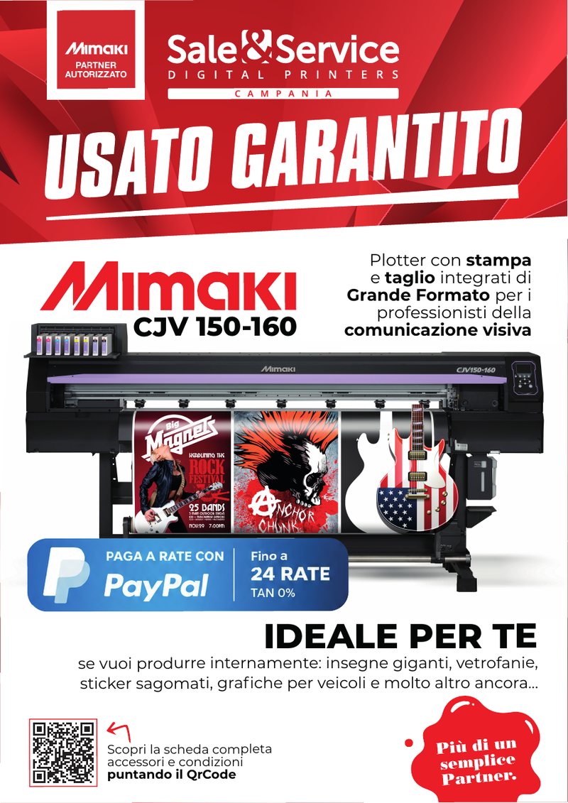 Cartello usato garantito per lo showroom Sale&Service