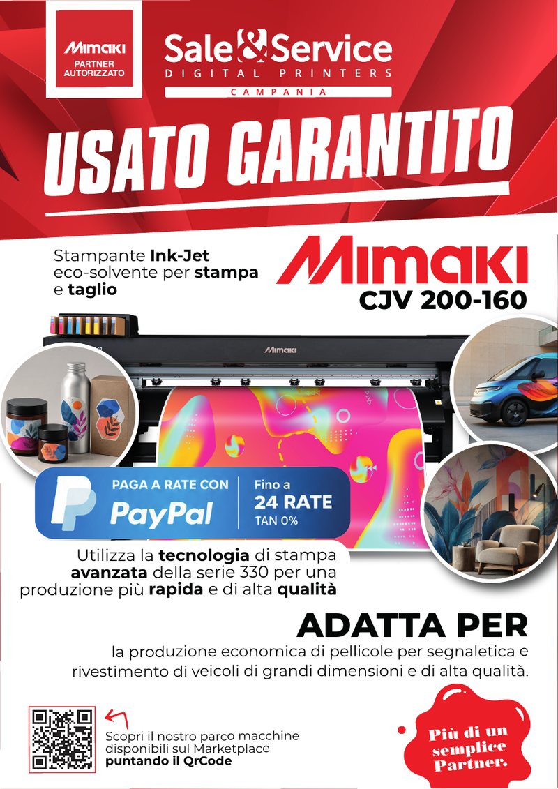 Cartello usato garantito per lo showroom Sale&Service